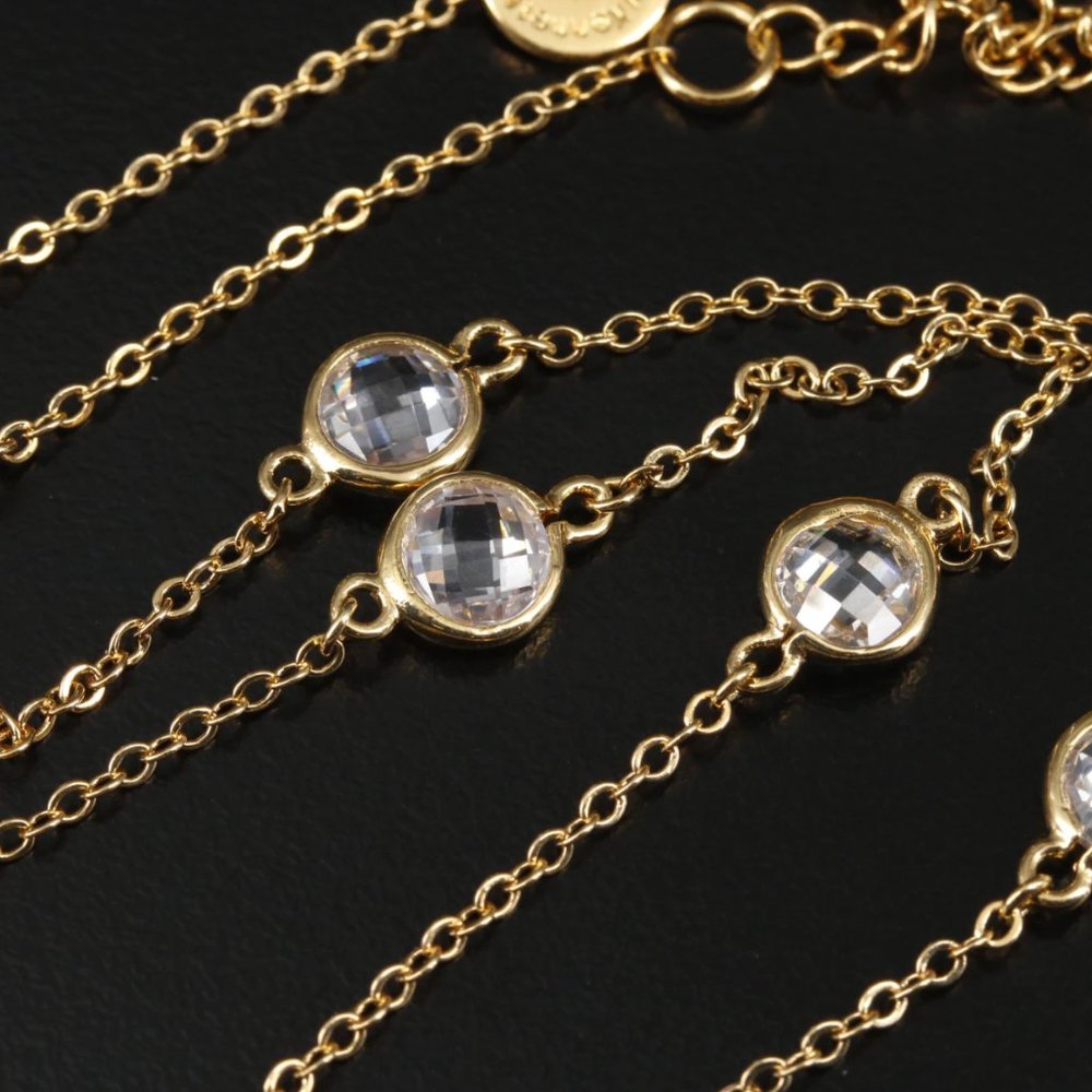 Cz By Kenneth Jay Lane "Crown" Necklace - image 5